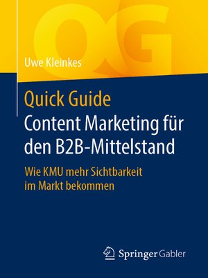 cover image of Quick Guide Content Marketing für den B2B-Mittelstand
